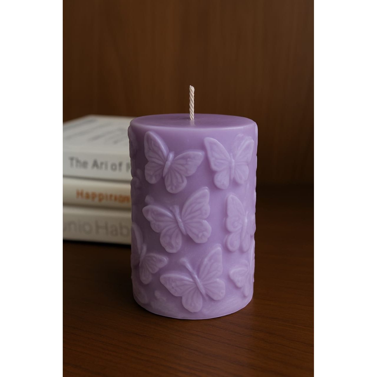Butterfly Bloom Pillar Candle