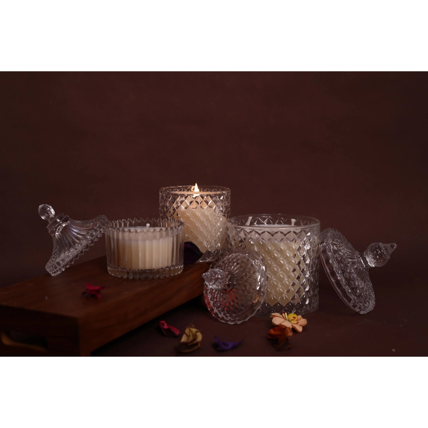 Luxe Crystal Jar Candle